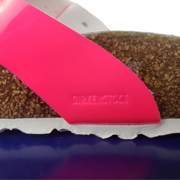 NWT Birkenstock Yao Balance Neon Pink Sandals - Picture 5 of 11